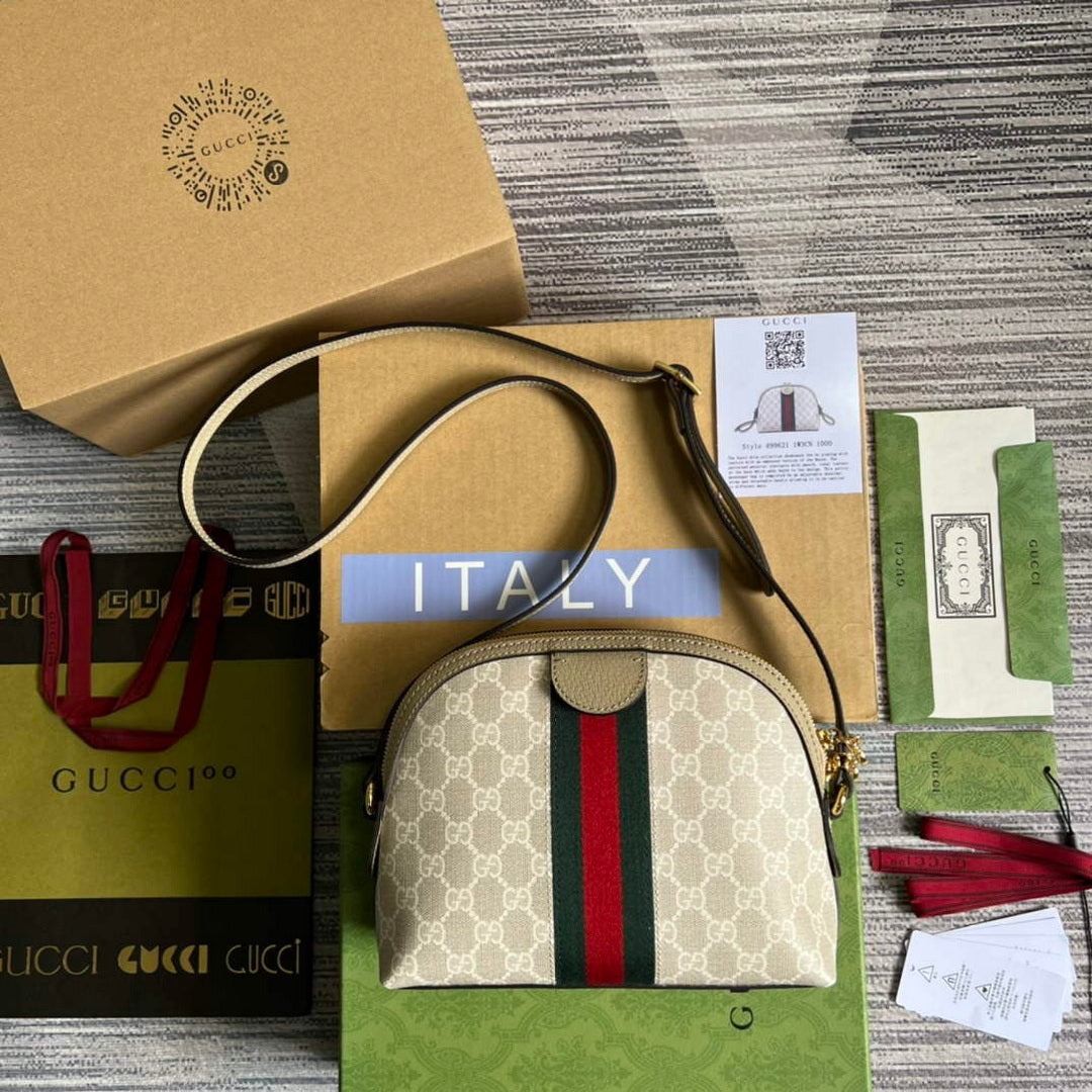 Gucci 499621 Ophidia GG small shoulder bag Oatmeal - Default Title - View 2