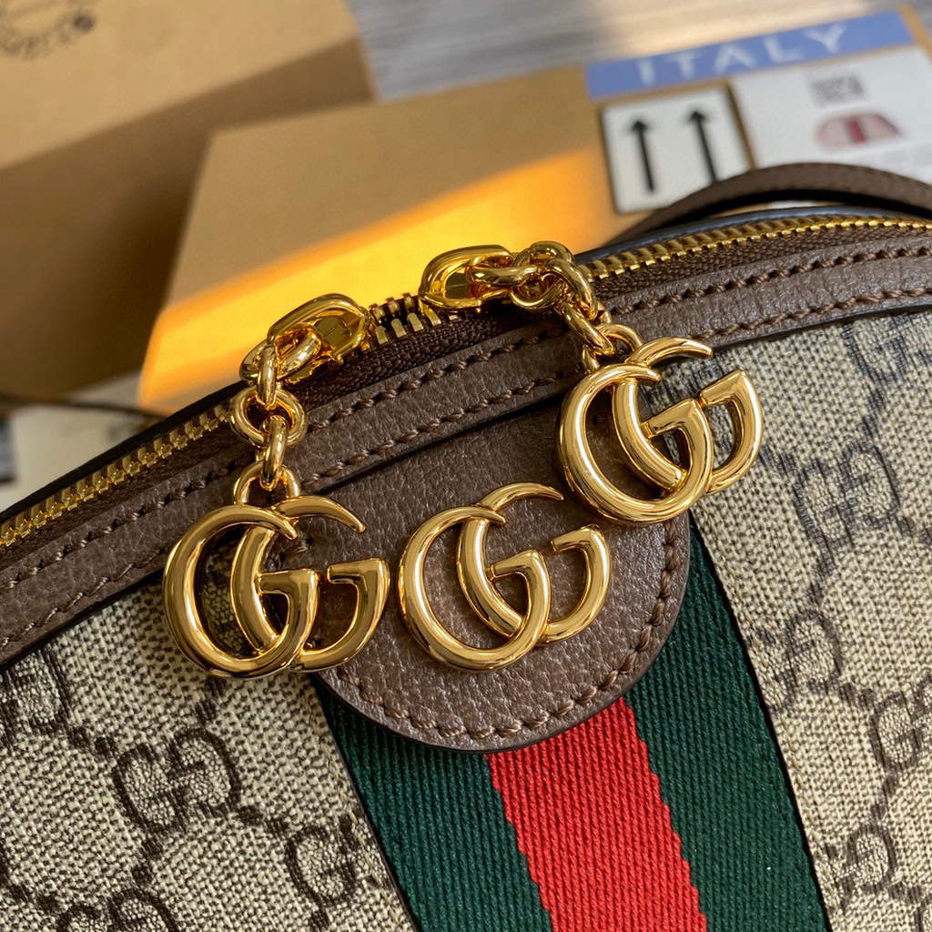 Gucci 499621 Ophidia Small GG Shoulder Bag Beige Brown