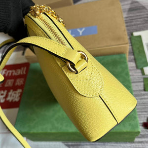 Gucci 499621 Ophidia small shoulder bag with Double G yellow - Default Title - View 3