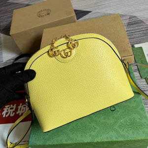 Gucci 499621 Ophidia small shoulder bag with Double G yellow - Default Title - View 4