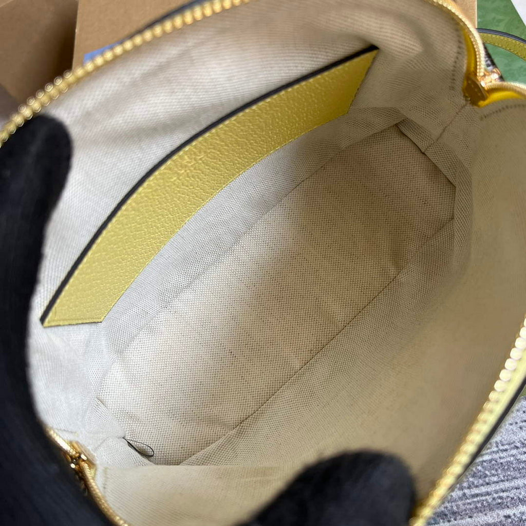 Gucci 499621 Ophidia small shoulder bag with Double G yellow