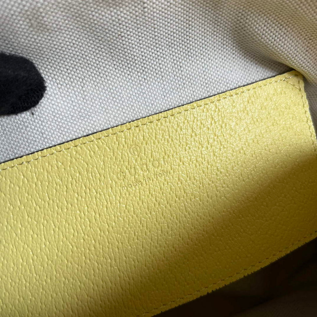Gucci 499621 Ophidia small shoulder bag with Double G yellow
