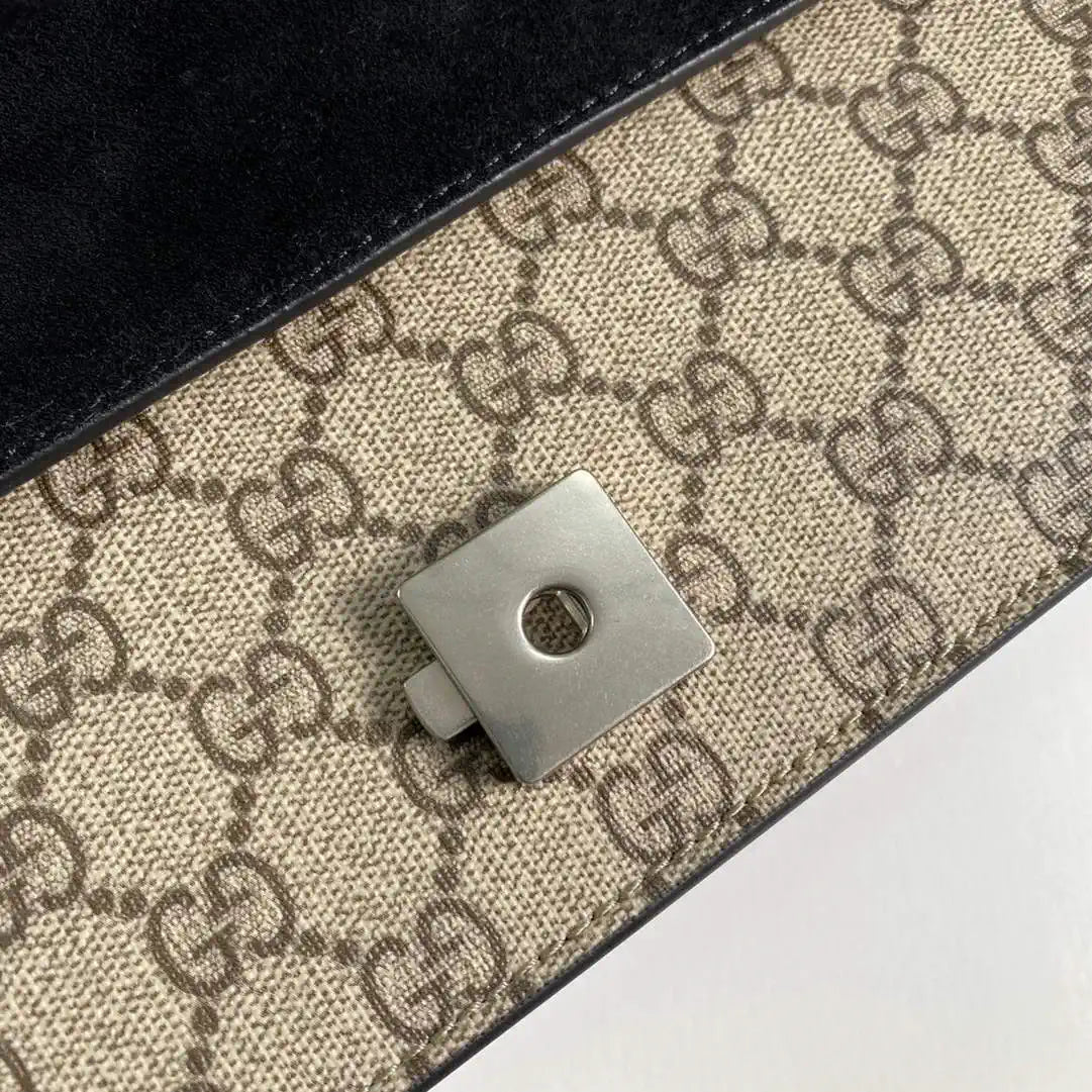 Gucci 499623 Dionysus medium shoulder bag Beige Black