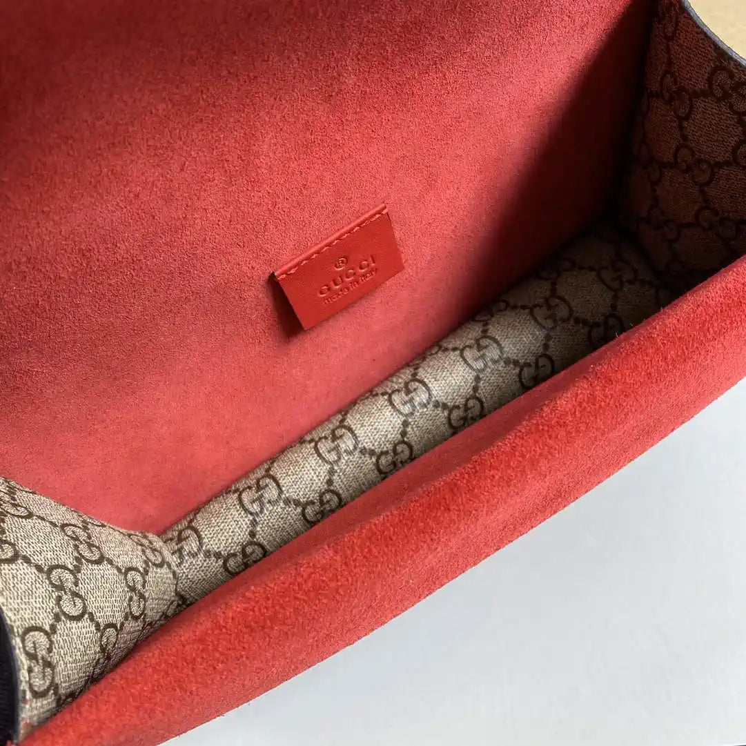 Gucci 499623 Dionysus medium shoulder bag Beige Red