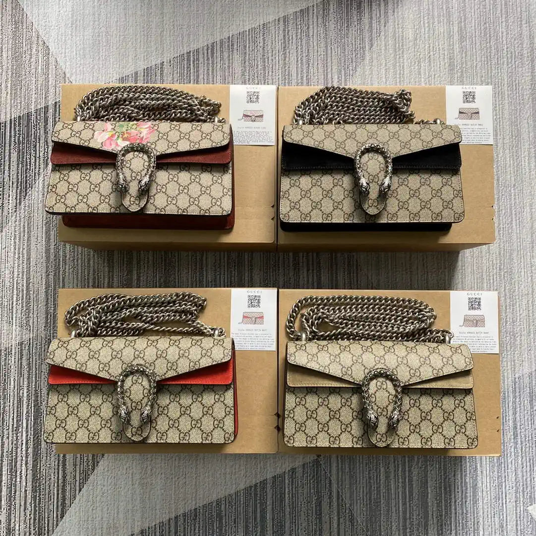 Gucci 499623 Dionysus medium shoulder bag Beige printing