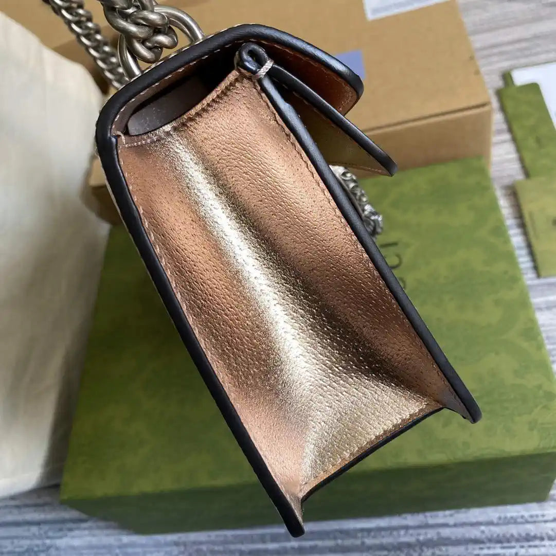 Gucci 499623 Dionysus medium shoulder leather bag Copper