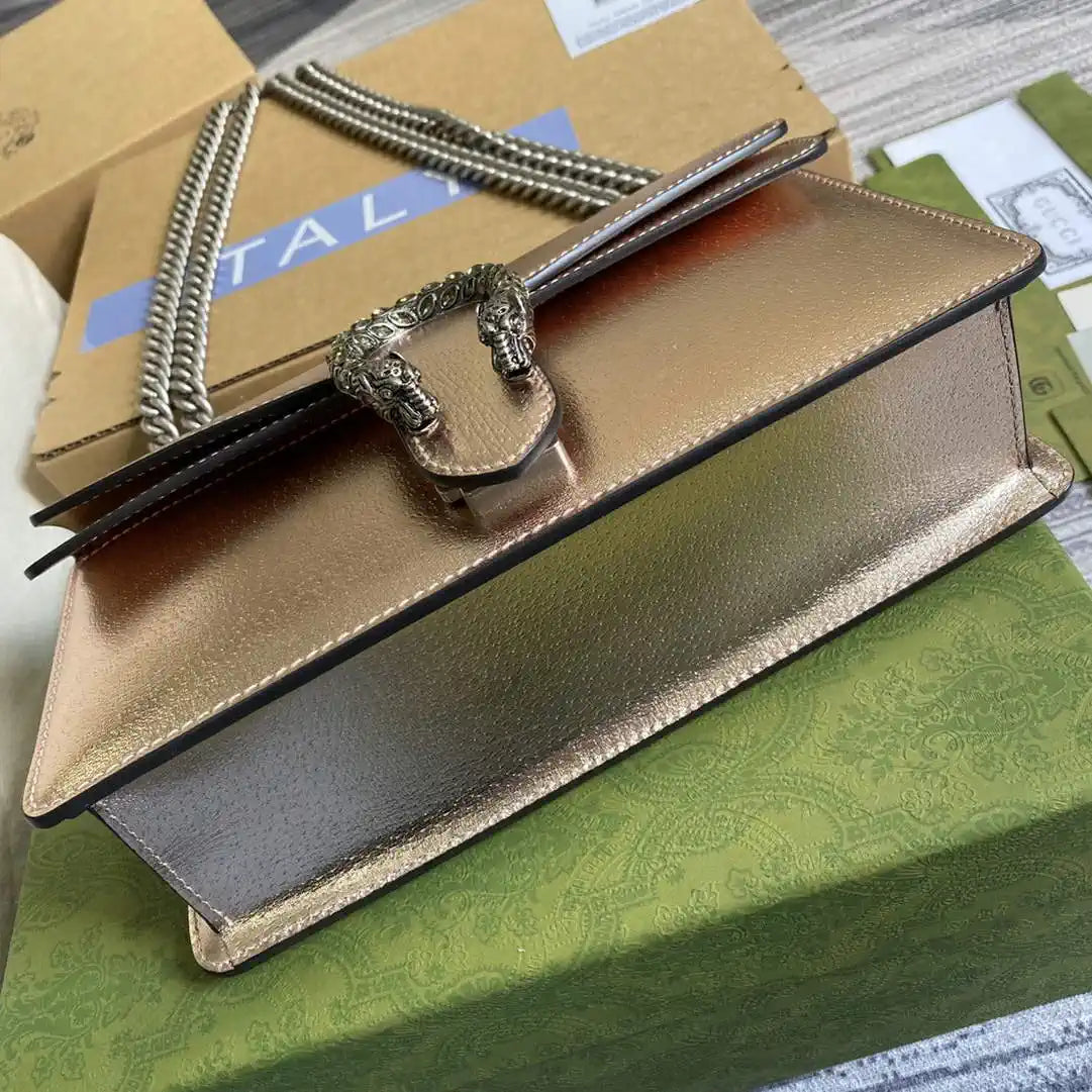 Gucci 499623 Dionysus medium shoulder leather bag Copper
