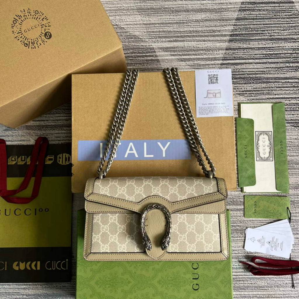 Gucci 499623 Dionysus small GG bag Oatmeal