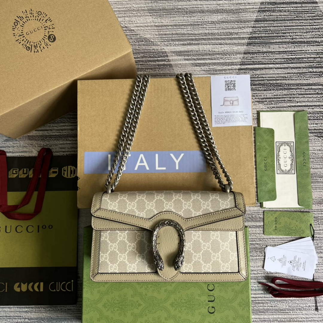 Gucci 499623 Dionysus small GG bag Oatmeal - Default Title - View 1