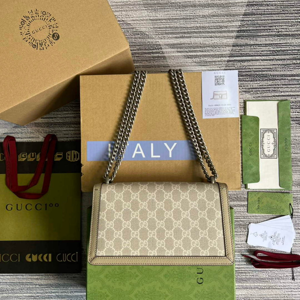 Gucci 499623 Dionysus small GG bag Oatmeal