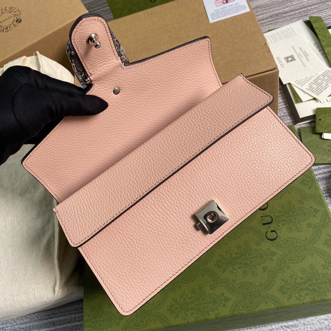 Gucci 499623 Dionysus Small Shoulder Bag Pink