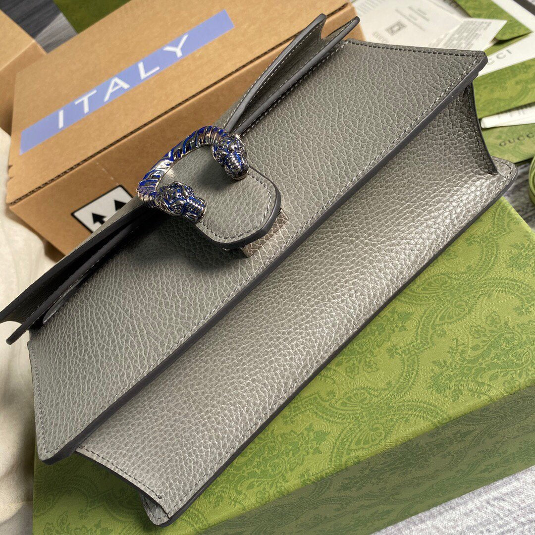 Gucci 499623 Dionysus Small Shoulder Bag Gray