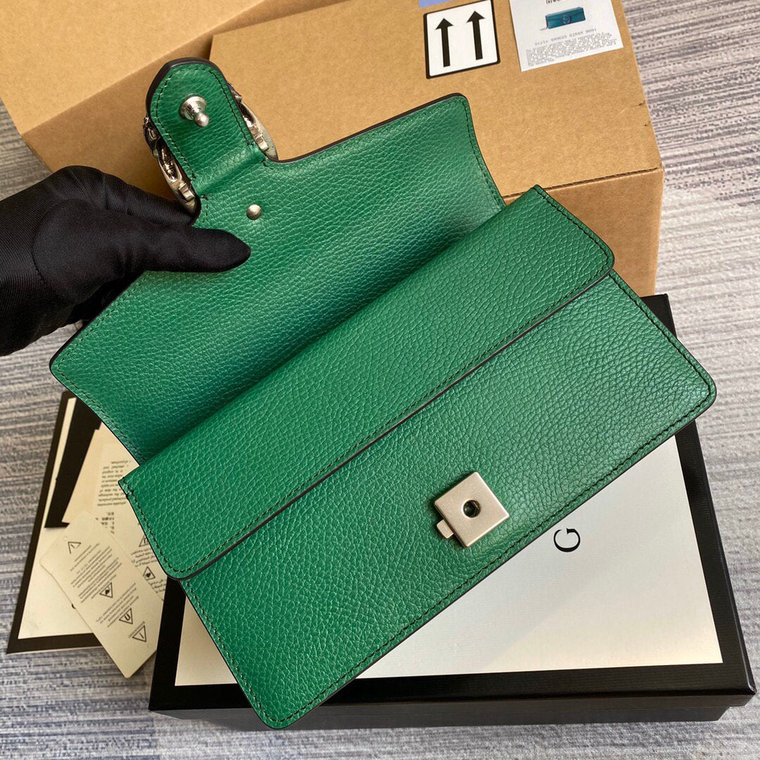 Gucci 499623 Dionysus Small Shoulder Bag Green
