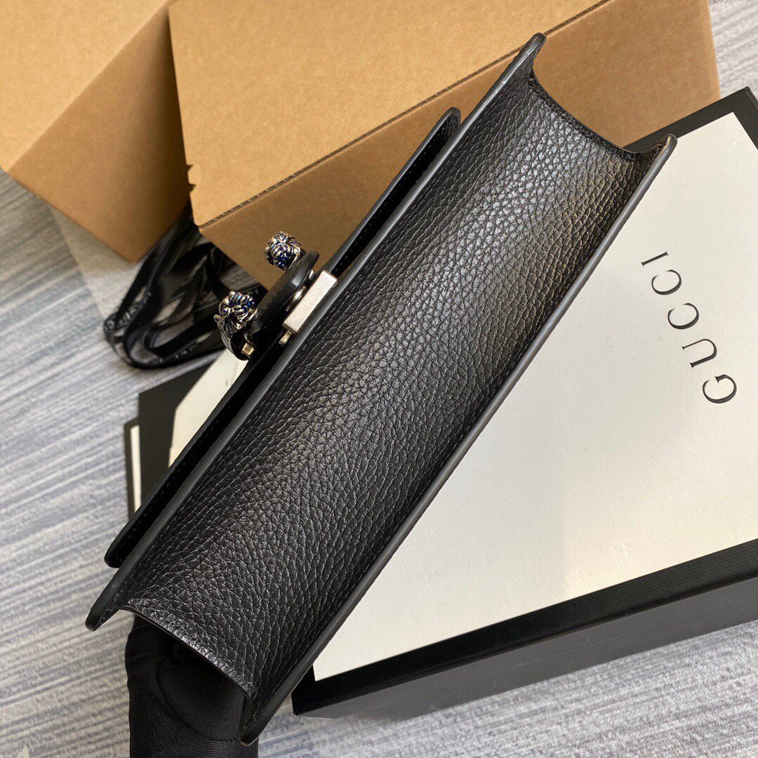 Gucci 499623 Dionysus Small Shoulder Bag Black