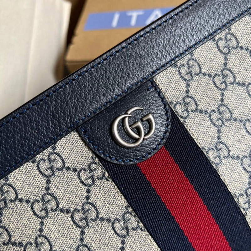 Gucci 503877 Ophidia GG Small Shoulder Bag Beige Blue - Default Title - View 6
