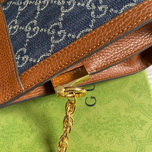 Gucci 503877 Ophidia GG Small Shoulder Bag Navy Blue with Brown - Default Title - View 6
