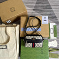 Gucci 517350 Ophidia GG Mini Bag Beige Blue