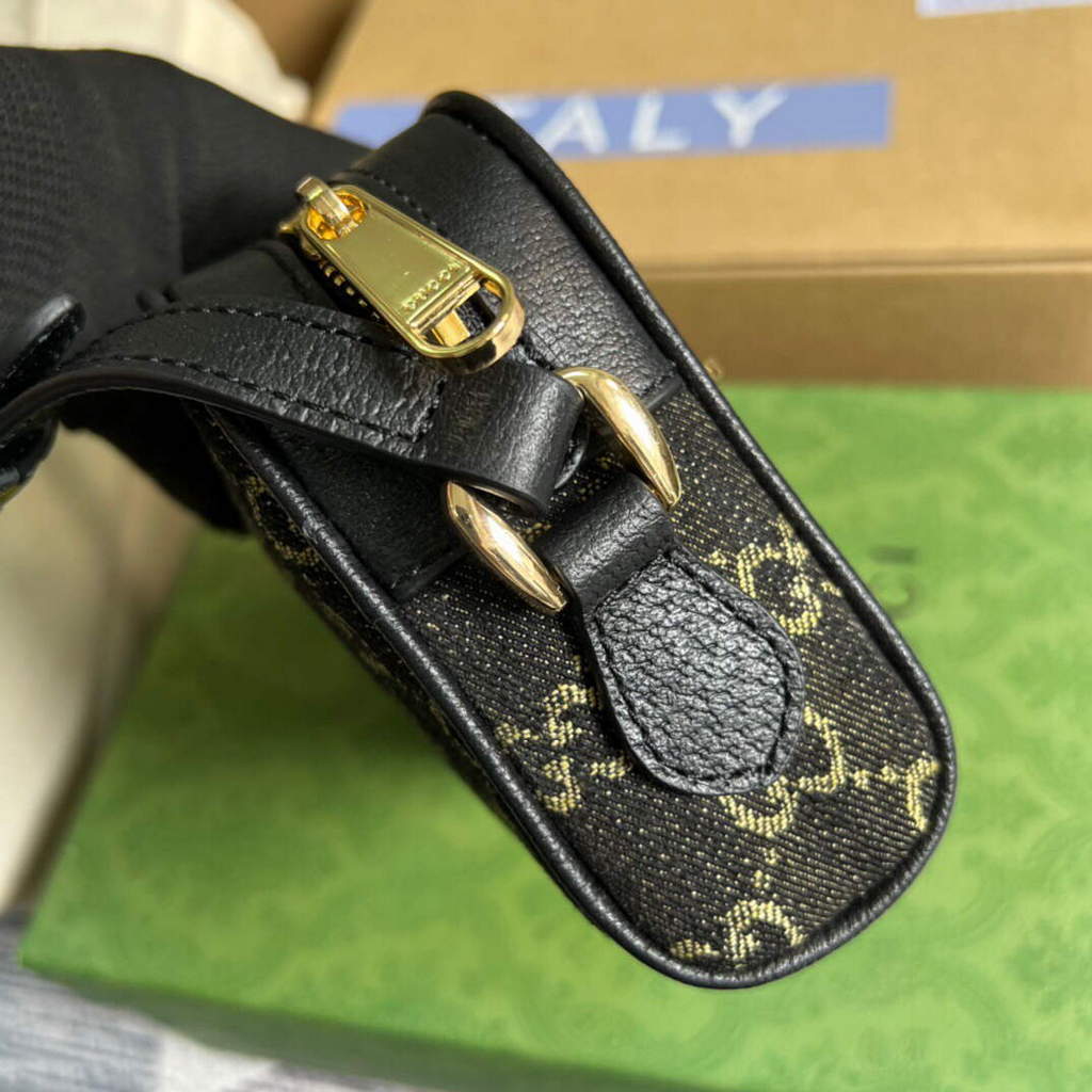 Gucci 517350 Ophidia GG Mini Bag Black