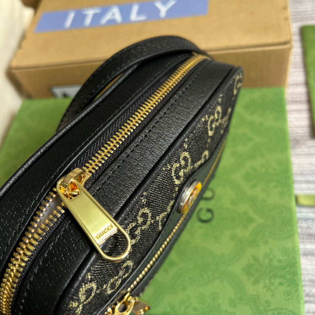 Gucci 517350 Ophidia GG Mini Bag Black