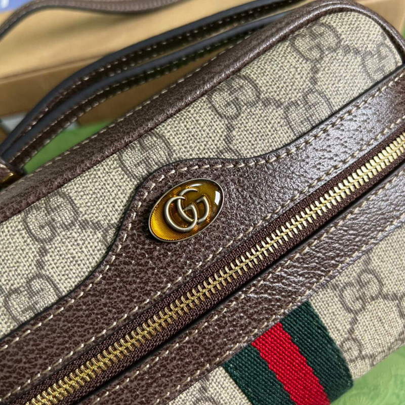Gucci 517350 Ophidia GG Supreme Mini Bag Beige Ebony - Default Title - View 5