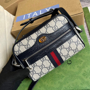 Gucci 517350 Ophidia GG Mini Bag Beige Blue - Default Title - View 5