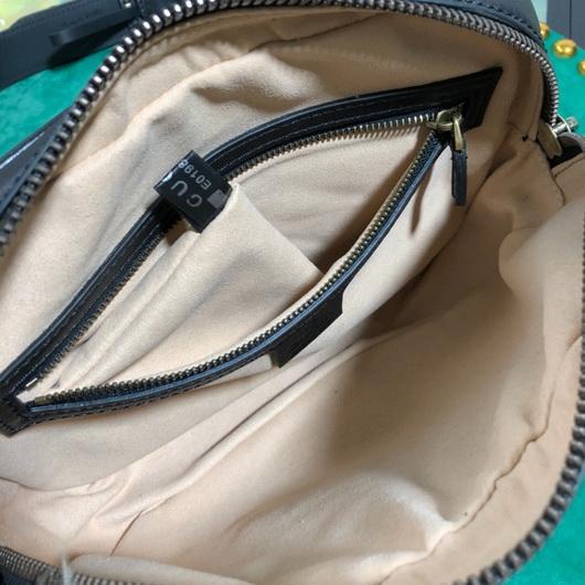Gucci 523380 GG Marmont Matelass¨¦ Belt Bag 448065 Black - luxibagsmall