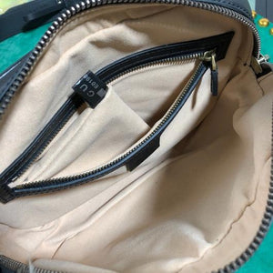 Gucci 523380 GG Marmont Matelass¨¦ Belt Bag 448065 Black - luxibagsmall