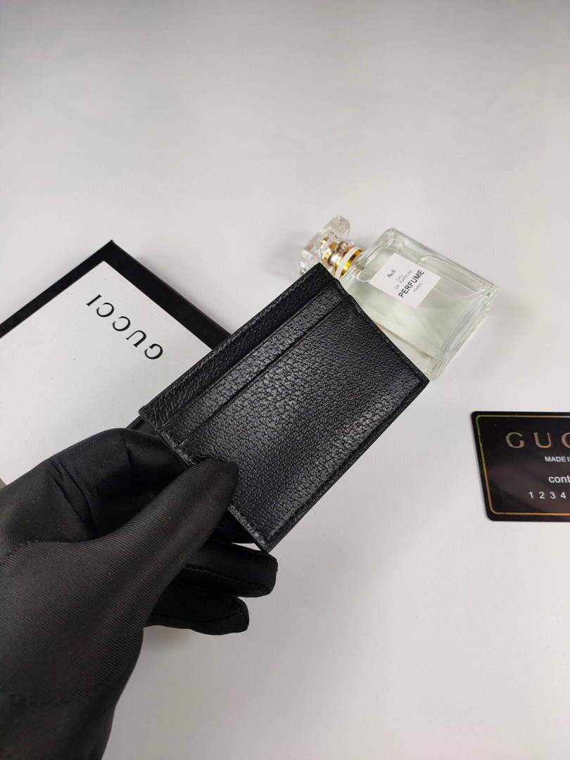 Gucci 523685 Men¡®s card holders and coin cases Animalier leather card case - luxibagsmall