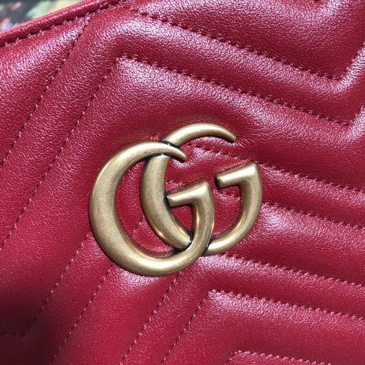 Gucci 524578 GG Marmont Matelass¨¦ Shoulder Bag Red - luxibagsmall
