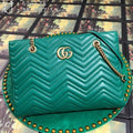 Gucci 524578 GG Marmont Matelass¨¦ Shoulder Bag Green - luxibagsmall
