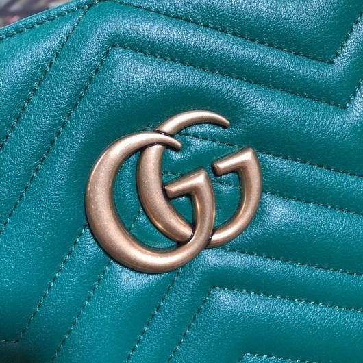 Gucci 524578 GG Marmont Matelass¨¦ Shoulder Bag Green - luxibagsmall