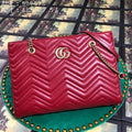 Gucci 524578 GG Marmont Matelass¨¦ Shoulder Bag Red - luxibagsmall