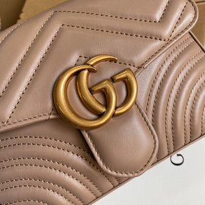 Gucci a€?47260 GG Marmont Mini Top Handle Bag Light Pink - luxibagsmall