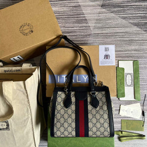 Gucci 547551 Ophidia Small GG Tote Bag Beige Blue - Default Title - View 2