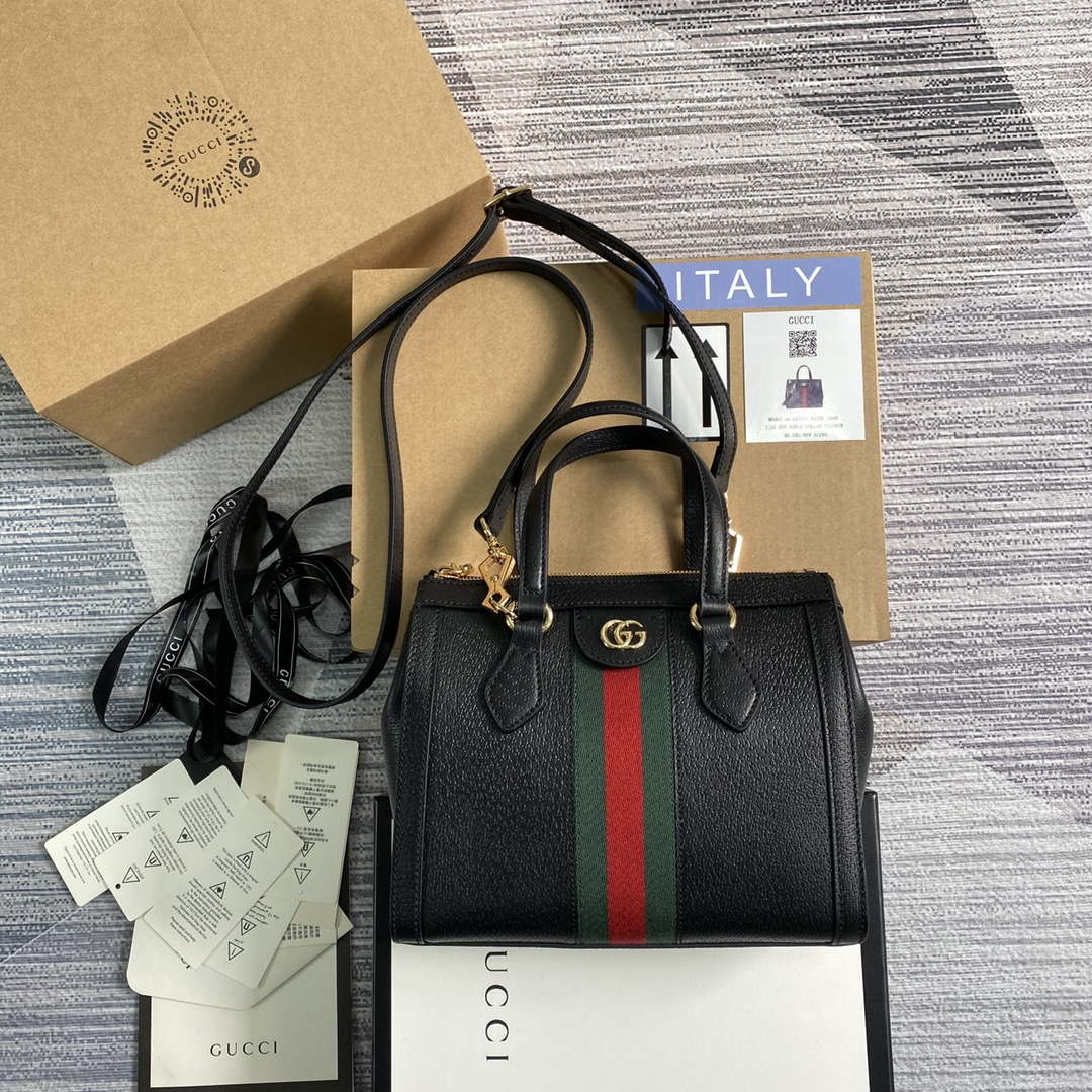 Gucci 547551 Ophidia Small GG Tote Bag Black leather - Default Title - View 2
