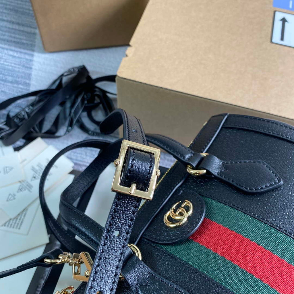 Gucci 547551 Ophidia Small GG Tote Bag Black leather
