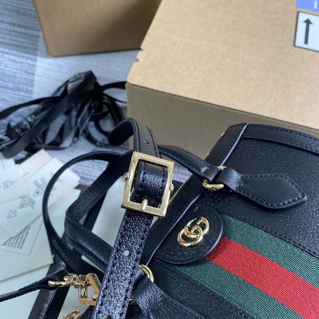 Gucci 547551 Ophidia Small GG Tote Bag Black leather