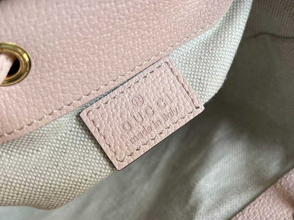 Gucci 550620 Ophidia jumbo GG mini bucket bag Light pink