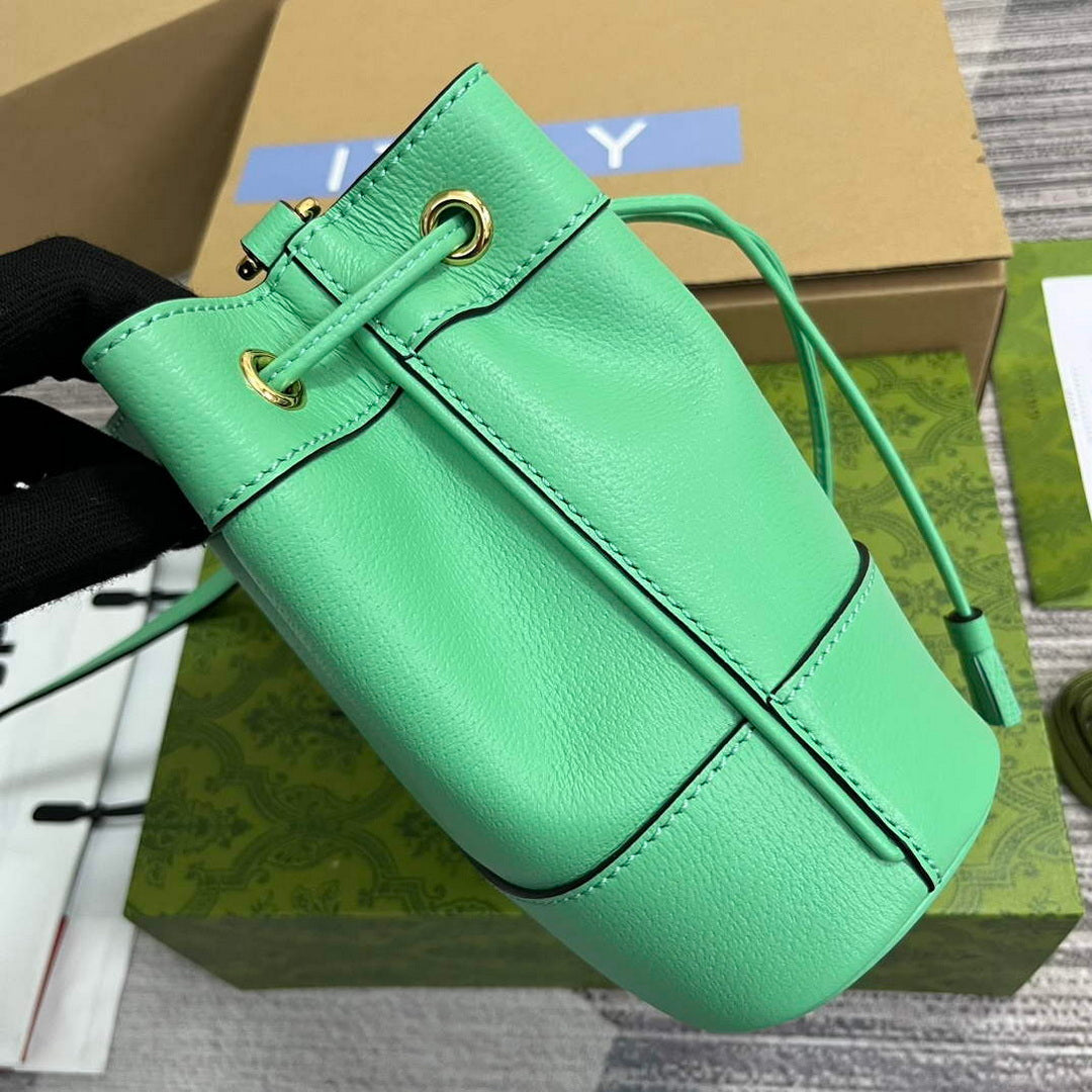 Gucci 550620 Ophidia mini bucket bag with Double G Mint Green - Default Title - View 3