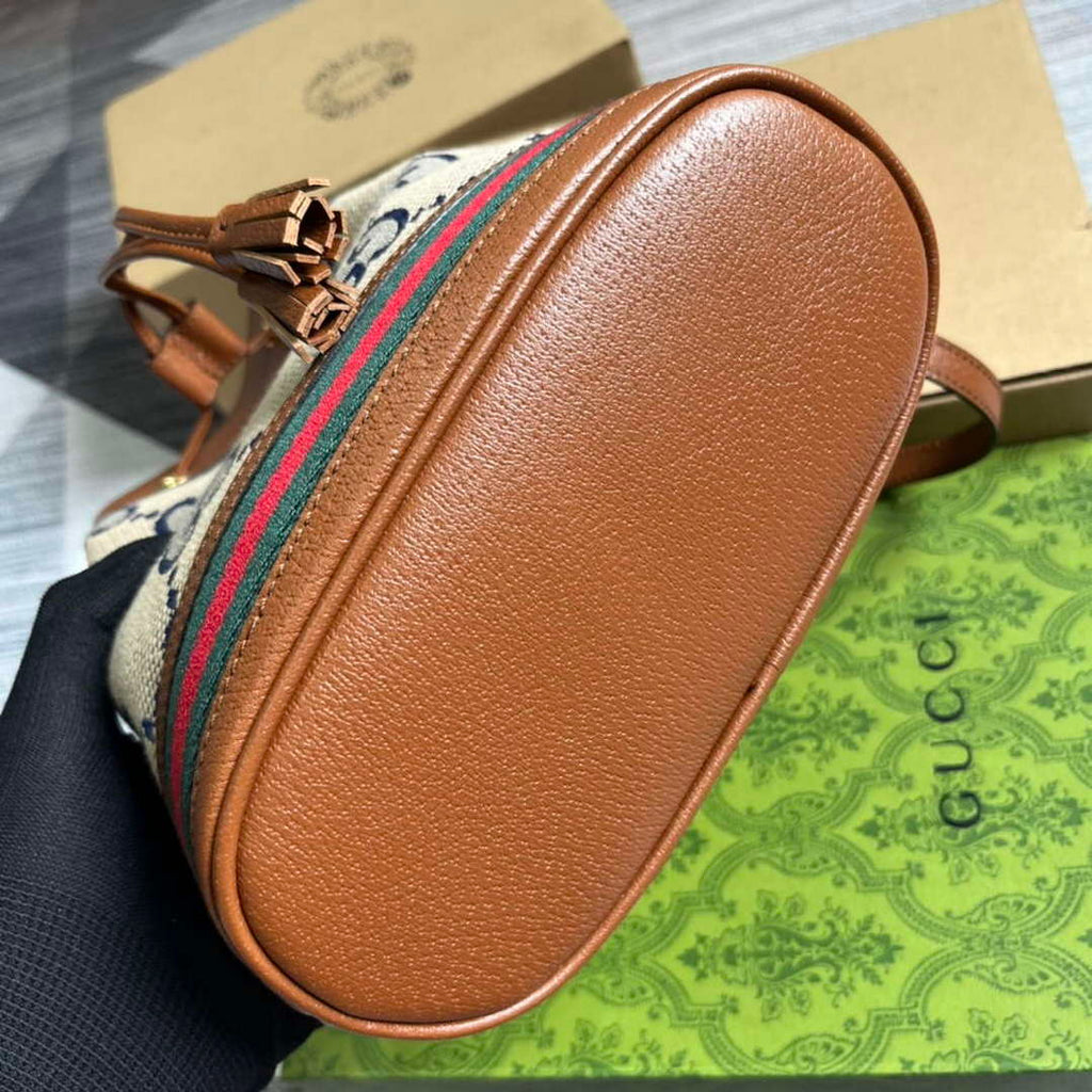 Gucci 550621 Ophidia Small GG Bucket Bag Brown