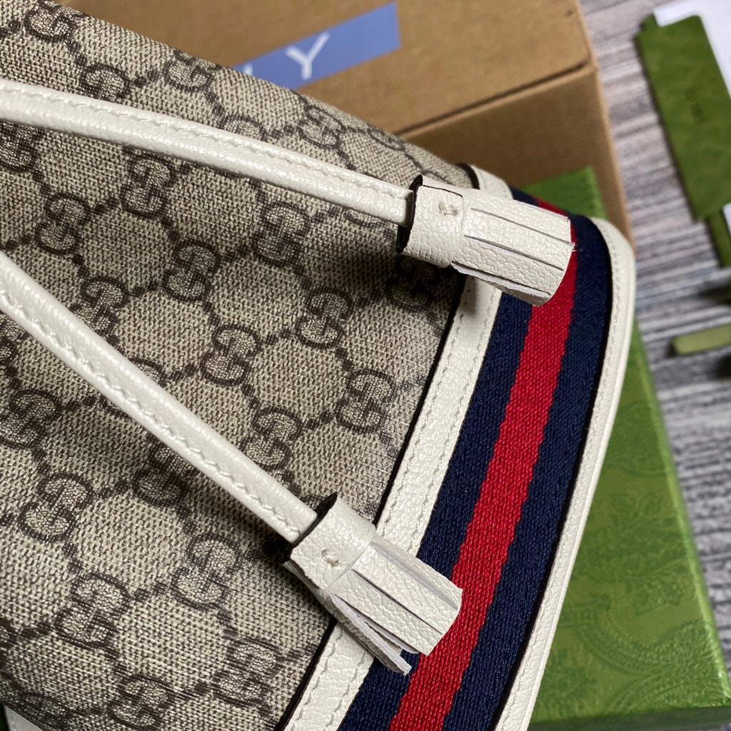 Gucci 550621 Ophidia small GG bucket Shoulder tote bag Beige
