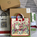 Gucci 550763 Children's Fairy Print Large Tote Bag Red