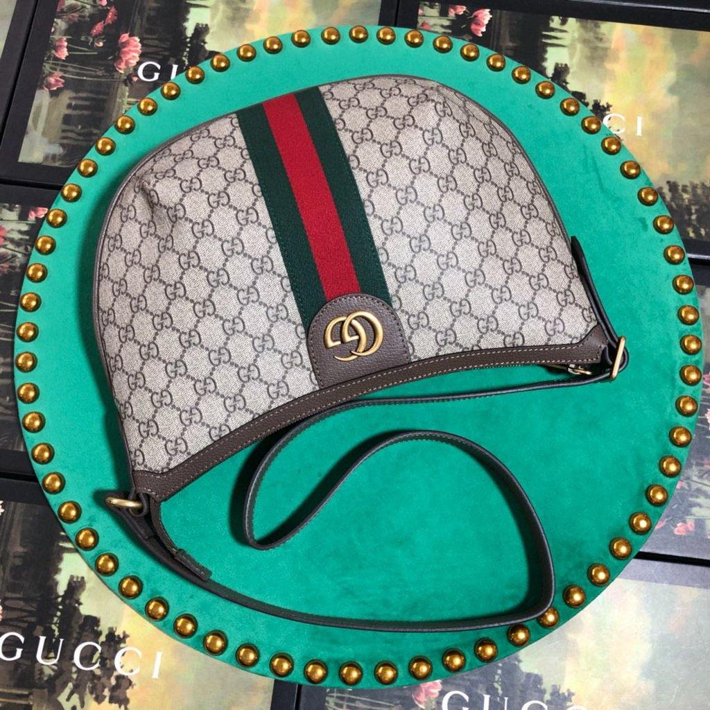Gucci a€?98125 Ophidia GG Small Shoulder Bag Brown - Voguebags