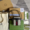 Gucci 598127 Ophidia GG Small Shoulder Bag Beige Blue - Default Title - View 1