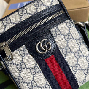 Gucci 598127 Ophidia GG Small Shoulder Bag Beige Blue - Default Title - View 5