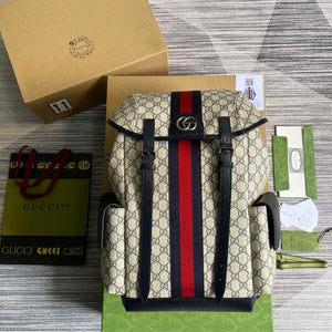 Gucci 598140 Ophidia GG Medium Backpack Blue - Default Title - View 1