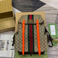 Gucci 598140 Ophidia GG Medium Backpack Bright orange - Default Title - View 1