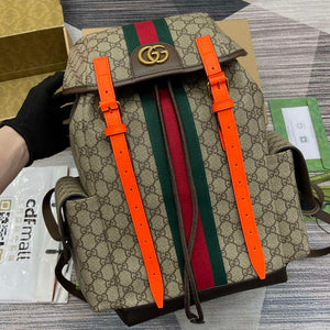 Gucci 598140 Ophidia GG Medium Backpack Bright orange - Default Title - View 4