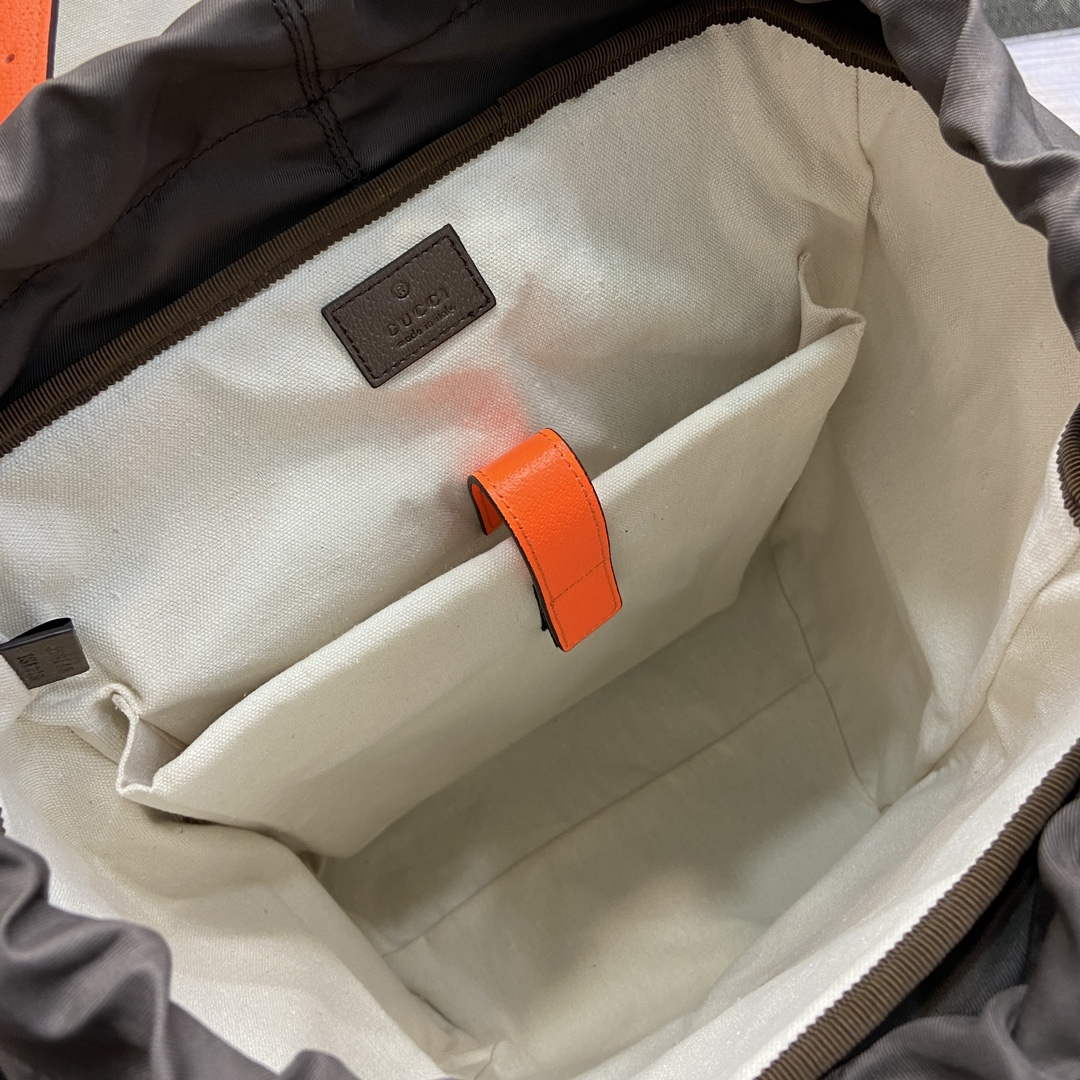 Gucci 598140 Ophidia GG Medium Backpack Bright orange