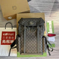 Gucci 598140 Ophidia GG Medium Backpack Grey
